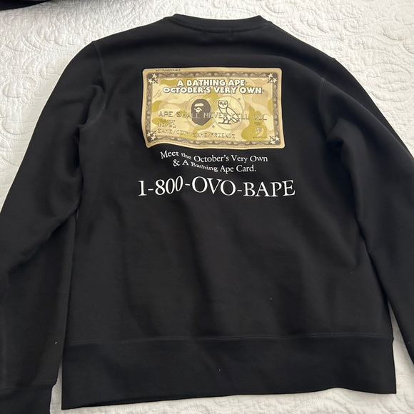 Men’s Bape x OVO crewneck - Picture 2 of 3